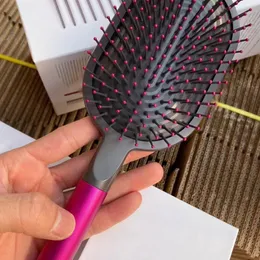 2pcs/conjunto pente de dente largo para desembara￧ar cabeleireiro de penteado massagem de cabelo Sharon Paddle Brush com caixa de ferramentas de pincel rosa