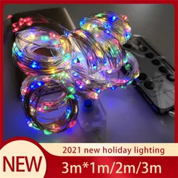 Strings House Garland Curtain Lamp 3M LED Festoon Fairy String Holiday Lights Ano Decorações de Natal para Casa