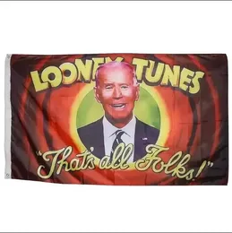 Looney Tunes Thats All Folk Biden 3X5FT Flags Outdoor 150x90cm Banners 100D Polyester High Quality Vivid Color With Two Brass Grommets FY6049