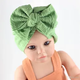 0-8 세의 오래된 대담 활 아기 반다나 어린이 자카드 나일론 소프트 니트 비니 hatnewborn twist bowknot turban cap child indian hat