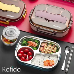 Dinnerware Sets Luxury Portable Lunch Box 316 Stainless Steel Bento Leak-Proof Storage Containers Office Worker Meal Prep Case PicnicDinnerw