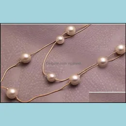 Pendanthalsband P￤rlor Simated Pearl Long Double Layer Necklace Drop Delivery 2021 Jewelry Pendants Vipjewel Dhzma