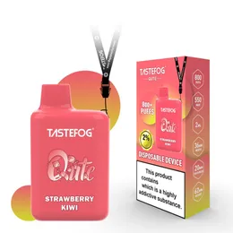 OEM vape 펜 TASTEFOG QUTE 2ML 일회용 vape 2% 포드 박스 Bang XXL 800 퍼프 퍼프 전자 담배 바 플러스