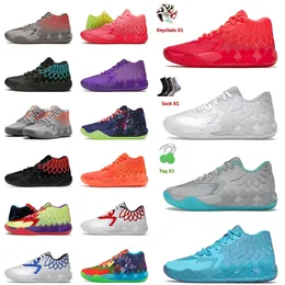 Botas de equitação Autênticas Mens Basquete Sapatos 1 Lamelo Ball MB.01 Black Blast Queen City Todos Blue Rick e Morty Galaxy Buzz Sports Shoe Tênis Tênis 40-46