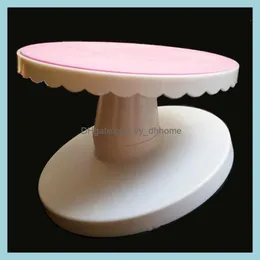 Narzędzia do pieczenia sprzęt kremowe ciasto dekorowanie stolika gramofon regulacyjny przechylenie upuszczania dostawy 2021 home yydhhome dhnxr