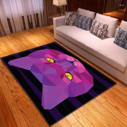 Dywany kreskówkowe maty podłogowe domowe sypialnia bez poślizgu nowoczesne salon grube dywaniki drukowane dywan dzieci 3d Crawling