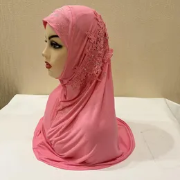 Etniska kläder Afrikanska huvudomslag för svarta kvinnor PRETIED TURBAN STCKNING Bindning Sovande muslimsk vanlig Jersey Scarf Hijab Wrapethnic