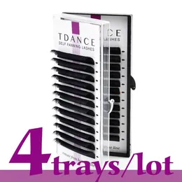 거짓 속눈썹 tdance 4pcs leas 팬 블룸 메이크업 속눈썹 속눈썹 속눈썹 속도 속도 속눈썹 속눈썹 오스티OMOMATIC 개화 221O