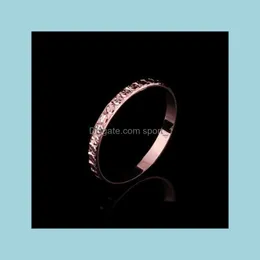 Кластерные кольца свадебные украшения дизайн бренда 18k розового золота доставка 2021 Sport1 dh8qe