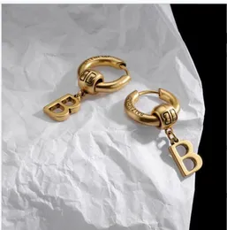 Designer B Jewelry Boucles d'oreilles pour femmes Boucles d'oreilles créoles classiques Fashion Style Studs Plaqué or chaoren1hao 01