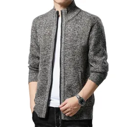 Herrjackor herr cardigan stickad tröja män kläder blixtlås stickad tröja fleece homme casual tröjor trend casual jacka 4xl 220826