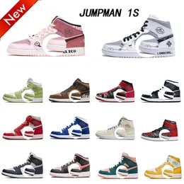 Jumpman 1 Sapatos de basquete masculino Mulheres 1s Treinadores altos og hiper royal neutro cinza protótipo Shadow 2.0 Obsidian Mocha Dark Twist Pine Green Sneakers 36-46