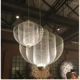 Hängslampor kobuc nordiska hängande ledljus modern enkelhet hem deco järn konst lampa matsal restaurang hanglamp