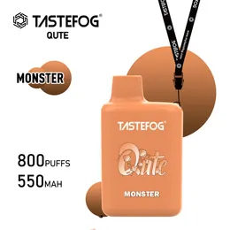 Vaper Cigarro Electronico Dostosabilne Vape 800 Puffs 2% Nic Najnowszy Tastefog Qute Wholesale TPD dla Europy Wielkiej Brytanii