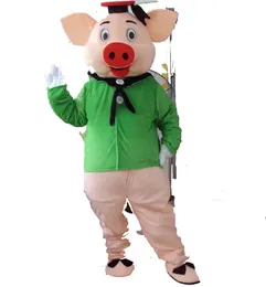 Fabriksdirektf￶rs￤ljning Pig Mascot Costume Cartoon Character vuxen storlek