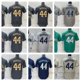 44 Julio Rodriguez Baseball Jersey 24 كين جريفي جيرسي رجال نساء شباب مقاس S - XXXL