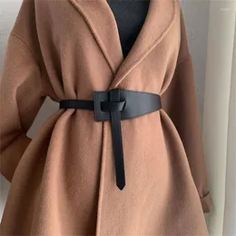 Cinture Cintura moda femminile Donna Alta qualità Semplice Versatile Annodato Più sottile Cappotto tendenza retrò Abito femme Cintura larga