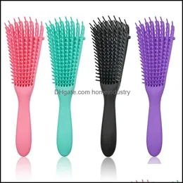 Hair Brushes Detangling Brush For Natural Hair Der Afro America 3A To 4C Kinky Wavy Curly Coily De Easily Drop Delive Homeindustry Dhkxz