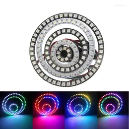 個別にアドレス指定可能なWS2812Bピクセイリング8/16/24/35/45LEDS RGB LED WS2812 IC BUIIT-IN MODUIEストリップライト