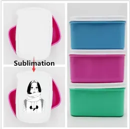 Sublimation Bento Box Lunch Box for Adults Kids Portable Snacks Storage Boxes Outdoor Camping Convenient Box BPA-Free and Food-Safe Materials 300ml P0827