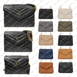 Ladies Fashion Designe Loulou quiltade läderkedjepåsar axelväska Crossbody Messenger Bag Tote Handväskor Toppkvalitet 5A 3 Storlek 574946 494699 678401 Pouch Purse