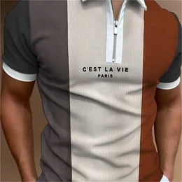 Polos masculinos masculinos fino ajuste carta impressão polo shirtmen's polo camisa masculina sólida polo camisas marca masculina camisa de manga curta camisa de verão homem 220826