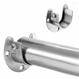 Крюк для ванной комнаты шланг -шланг -кронштейн с винтами поддерживает держатель стержня из нержавеющей стали.