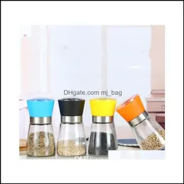밀스 소금 및 후추 분쇄기 플라스틱 셰이커 스파이스 컨테이너 Connt Jar holder Grinding Bottles rptro 드롭 배달 2021 DHQGI