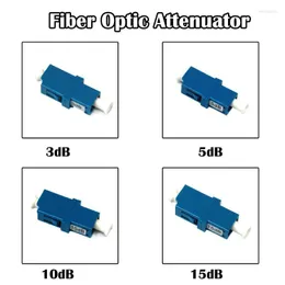 Attrezzatura in fibra ottica 5 pezzi Attenuatore flangia LC 3dB 5dB 10dB 15dB SM Single Mode Simplex UPC FTTH Ethernet Networking