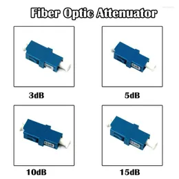 光ファイバー機器5ピースlcフランジ減衰器3db 5db 10db 15db SMシンプルモードUpc ftthイーサネットネットワーキング