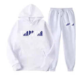 Erkek Trailtsuits Marka Tapınık Baskılı Spor Giyim Erkekler 15 Renk Sıcak İki Parça Set Gevşek Hoodie Sweatshirt Pantolon Set Kapşonlu Jogging 220826