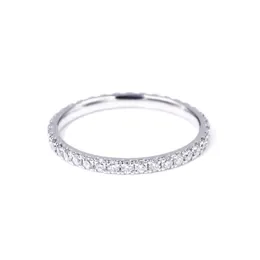 Обручальные кольца Tianyu Gems для женщин без бриллиантового кольца белое золото AU585 Свадебная группа модные украшения 220826