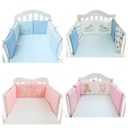 Bed Rails 6pcs/set Children's Cot In The Crib borns Head Protector Cotton Protection Barrier Room Decoration 220826