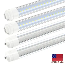 JESLED 360 Degree T8 LED Tubes 8ft 52w R17D/HO Base led Outdoor Tube for Double Sided Signs 6000K Cool White Clear Cover 24 Packs