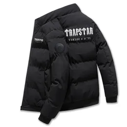 Down Mens Parkas Padded TRAPSTAR Printed Jacket Autumn and Winter Warm Windproof Large Size St Collar Short 220826
