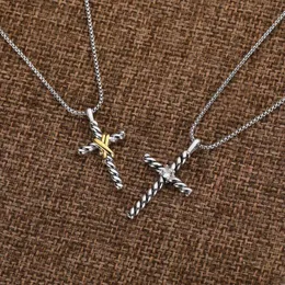 DesignerNecklaces Cross Chain Pendant 18k Gold Necklace Long Classic Fashion Girl Silver Women Fine Jewelry Men