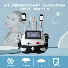 Máquina de criolipólise Congelamento de gordura 7 em 1 Cavitação RF Emagrecimento Lipo Laser Contorno corporal Cintura Celulite Reduzir ultrassom Perda de gordura Equipamento portátil