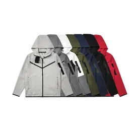 Mentech Fleece Zipperのデザイナーセータースキューバデザイナーパーカー100％コットンメンズ服メンズパーカーのスウェットシャツ工科大学テリープルオーバーコートスウェットシャツ