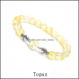 Bärade strängar lyxiga lapis lazi armband klar kristall runda pärlor mticolor naturliga stensträngarmband för kvinnor droppleverans dh49n