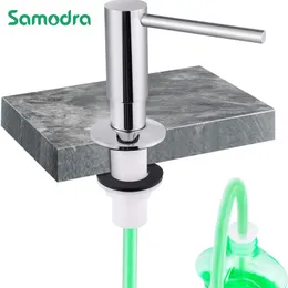 Dispensador de sabão líquido Samodra Brass Soap Dispenser Extension Tube Kit para acessórios de cozinha Banheiro metal embutido em detergente líquido Dispensadores 220827