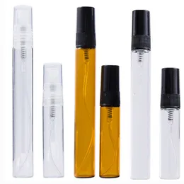 2 ml 5 ml 10 ml Glas Parfüme Sprühflasche Tragbare Klare Leere Parfümflaschen Kosmetikbehälter Mit Zerstäuber Sprays Flasche TH0184