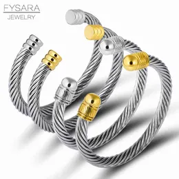 Pulseira Charme de Luxo Pulseiras de Ouro Punho de Ouro Estilista de Moda Masculina Multi-Twisted Cable Wire Bangle para Mulheres Vintage Simple Designer Pulseiras