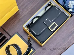 Baguette Bags Women Handbag External Suture Shoulder Leather Designer Crobody Female Square Packs with Wide Belt 2022 top quality