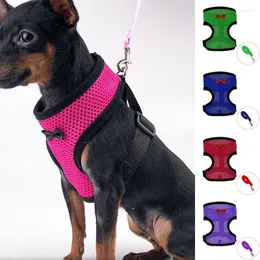 Dog Collars Black-Rim Bowknot Mesh Chest Strap For Pet Harness Cat Leash Breathable Adjustable Cute Straps Outdoor Supplies