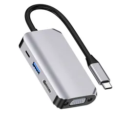 Hub COSB-C type-C do 4K Adapter VGA USB3.0 PD TYPE CHING COCKING MacBook Air/Pro HP Lenovo