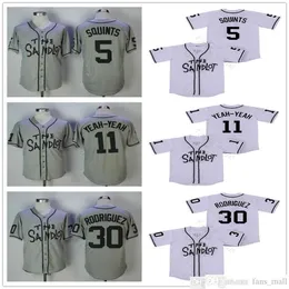 Jersey de beisebol personalizada O Sandlot Benny 30 'The Jet' Rodriguez 5 Michael 'Smishs' Palledorous 11 Alan Yeah-Yeah McClennan Movie 20 Gibson Jerseys