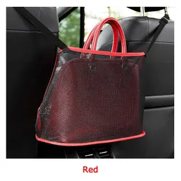 Car Organizer Two-seat Storage Net Pocket Auto Block Bet Hanging Universal Hanger Bag