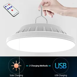 Przenośne latarnie lampa słoneczna USB LED ładunkowane na zewnątrz lampy nocne nocne IPX65 namiot oświetlenia namiotu do turystyki
