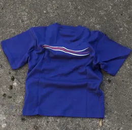 Çocuklar Yaz T-Shirt Erkek Kız Tasarımcı Tees En Moda Harfler Dalga Baskı Tişörtleri Yüksek Kaliteli Bebek Giyim Çok Renkler