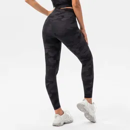 L-311 Yoga kläder Capris Camo Gym Leggings Running Fitness Women Tights Printed Sports Pants